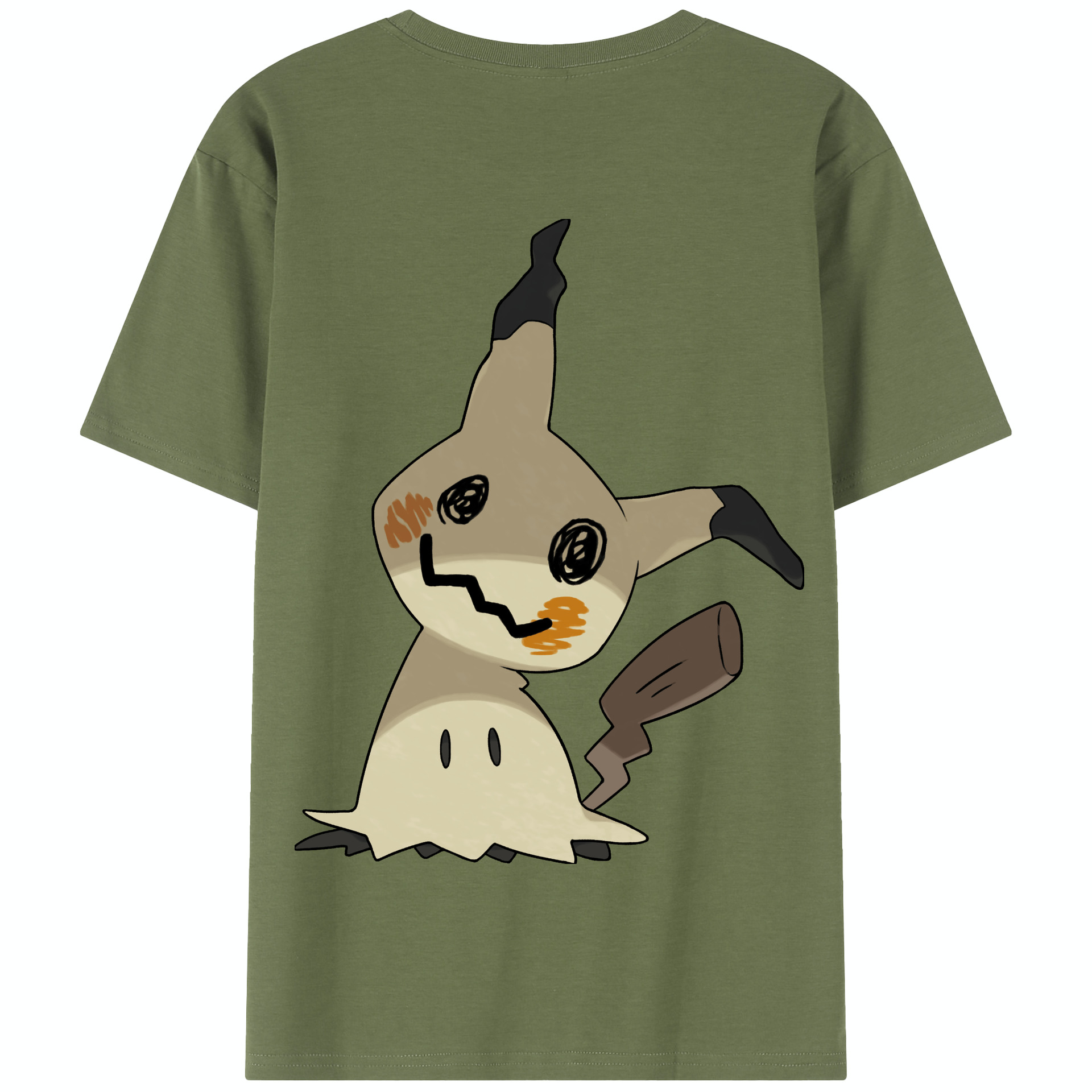（画像用） ポケットモンスター Pokémon 綿100％半袖Tシャツ（背面プリント）